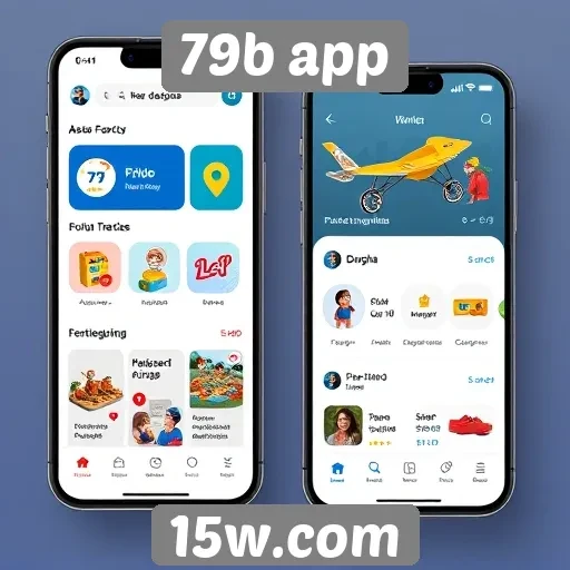 Interface do 79b app promete fácil navegação para usuários